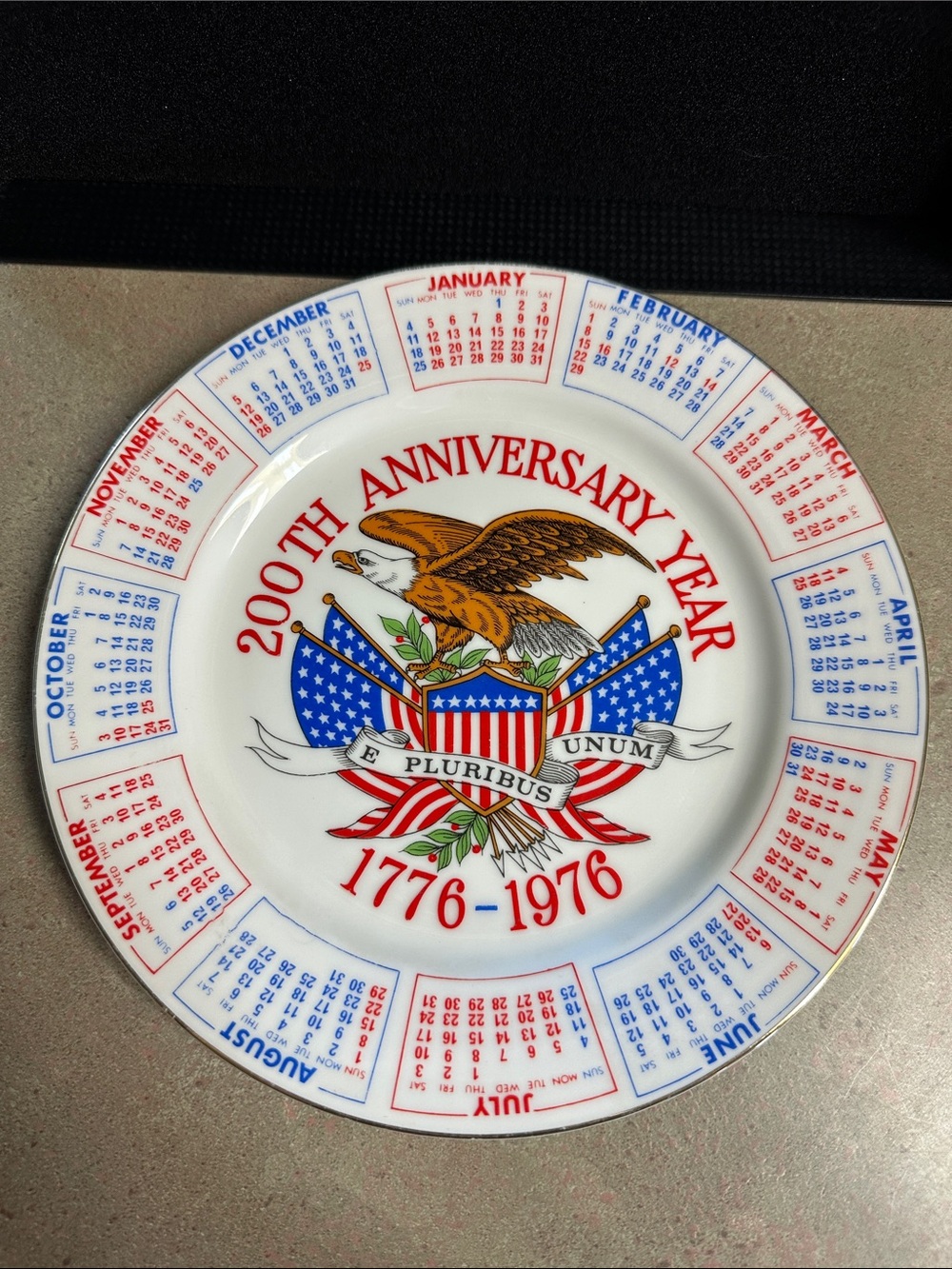 Vintage Spencer Gifts 200th Anniversary Commemorative Plate
